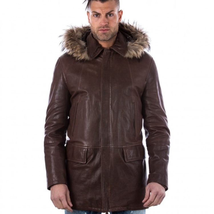 807 - Lamb Leather Coat With Fur